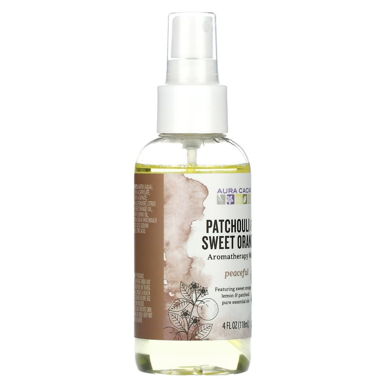 Aura Cacia Peaceful Patchouli/Sweet Orange Aromatherapy Mist oz