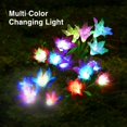 thumbnail image 4 of Luces solares para jardín al aire libre 8 luces solares LED multicolores cambiantes de flores de lirio para patio de jardín (azul/blanco) 11 oz JAMW Sencillez, 4 of 5