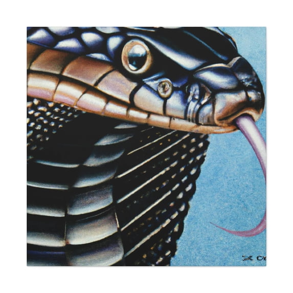 Crowned King Cobra - Canvas