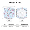 thumbnail image 6 of Square Chair Cushions Cover, Tower flower Butterfly Elastic Office Chair Cover for Dining Chairs with Ties and Removable Cover, Desk Chair Seat Cushion Protectors set of 2, 6 of 7