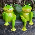 thumbnail image 5 of Sales Today Clearance! Gosuguu Pottery Frog Statue Decoration, 2pcs Ceramic Frog Garden Ornaments, Cute Garden Décor for Courtyards, Yard, and Outdoor Spaces, Garden Sculptures and Statues, 5 of 7