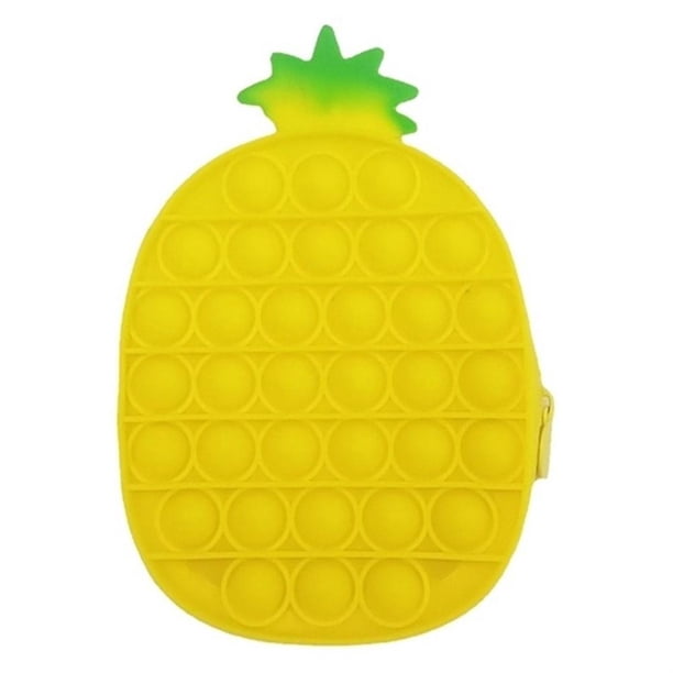 Cartera De Silicona Juguete De Descompresión Cartera De Burbujas Piña Zanahoria Bolsa De Almacenamiento Para Niños Eigraketly AP006913-04