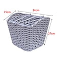 thumbnail image 3 of Cesta para manillar de bicicleta, cesta grande para artículos diversos, impermeable, con tapa gris, 3 of 3