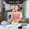thumbnail image 3 of Bartnelli Pulse Ironing Board with Smart Hanger, 4-Layer Cover, Adjustable Height, 4 Steel Legs, European Iron Table for Dorm or Small Spaces, 3 of 8
