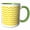 Green/White, variant on 3drose, Yellow and White Chevron Zig Zag Pattern - Modern Contemporary Zigzag Stripes - Trendy Zig Zags, 11oz Two-tone Yellow Mug