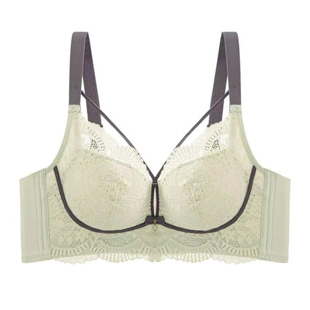 YHGFVOKJ Bras for Women Full-coverage Wireless Bra with Seamless Convertible Smooth Underwear Comfort Wirefree T Shirt Bra Running Girl Sports Bras for Women Grey 36