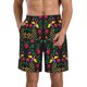 thumbnail image 1 of Balery Mexican Flower 2 Traje de Baño Estilo Hawaiano para Hombre, Shorts de Secado Rápido con Bolsillos-Large, 1 of 6