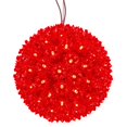 thumbnail image 1 of Vickerman X121003 10 in. Starlight Sphere Christmas Ornament with 150 Red Wide Angle LED Light, 1 of 1