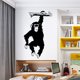 thumbnail image 3 of Rw-2718 Calcomanías de pared de orangután 3d gigantes, vinilo negro, pegatinas de pared de gorila, mono orang que cuelga en las ramas de los árboles, decoración de pared para niños, 3 of 5