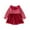 Burgundy, variant on Odeerbi Baby Girls Long Sleeve Bodysuit Tulle Dress Striped Ruffle Cotton Dress Spring Fall Cute Flower Collar Dress Baby Girls Clothes