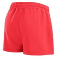 thumbnail image 5 of Women's WEAR by Erin Andrews Red Detroit Red Wings Washed Fleece Sweatshirt & Shorts Lounge Set, 5 of 6