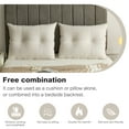 thumbnail image 6 of Lovote Velvet Headboard Pillow 23.6" x 39.4" White - Bed Rest Reading Pillow, Long Backrest Cushion for Sofa, Daybed, Tatami, Bay Window, 6 of 8