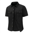 thumbnail image 1 of Men's Casual Slim Fit Shirts With Button Pocket For Everyday Wear Perfect For Spring And Summer, 1 of 4