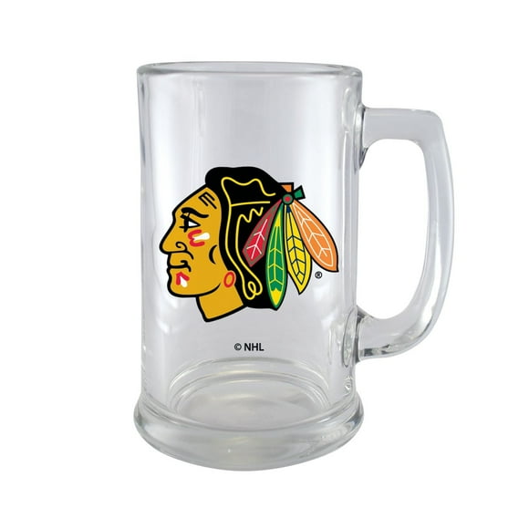 LICENCE OFFICIELLE LNH 15OZ BIERE STEINE CHICAGO BLACKHAWKS