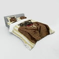 thumbnail image 3 of Ambesonne Pug Bedding Set 3 Pcs, Smart Dressed Dog Suit, Twin XL, Brown Pale Brown, 3 of 3