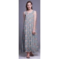 thumbnail image 3 of Bimba Robe de Nuit en Rayonne pour Femmes Maxi Imprimée Tenue de Sommeil Robe de Nuit-G, 3 of 5