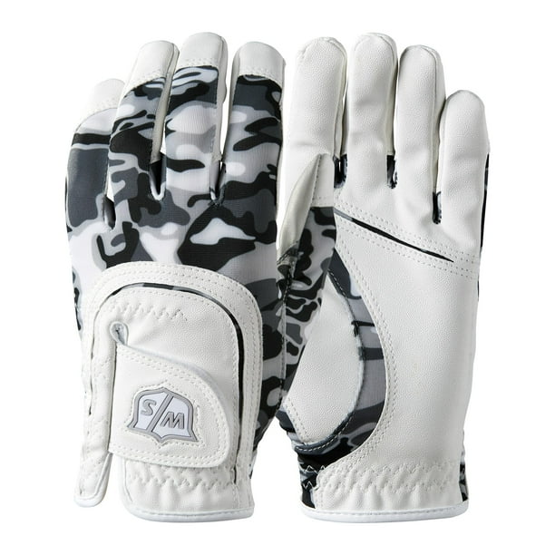 Guante de golf Wilson Staff Junior Fit All Camo para niños de 7 a 13 años