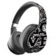 thumbnail image 2 of Auriculares inalámbricos Injueey Graffiti plegables compatibles con juegos deportivos color Negro plata, 2 of 6
