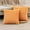 Orange, variant on Surpdew Set Of 2 Faux Decorative Throw Pillow Covers Soft Cream White Fluffy Striped Pillowcase Cushion Covers Plush Velvet Soft Pillow Case 18 X 18 Inch Decor Sofa Couch Bedroom White
