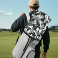thumbnail image 4 of Yuyamidu Gray Camo Golf Bag Cover Camouflage Hood Golf Bag Dust Cover for Clubs Protection with Snap Button and Zipper, 4 of 8