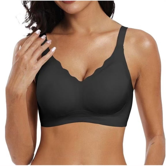 Akafmk Wireless Push Up Bra for Women,High Support Comfortable Bra for Women,No Show Comfortable Underwear for Daily Wear XL