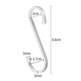 thumbnail image 4 of Mosiee Aluminum Versatility S-Hooks For Hanging Coffee Mugs,Grill Utensils,Plants,Cloth, 4 of 9