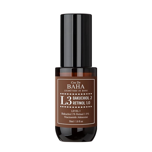 Retinol 1% Bakuchiol 2% Suero con retinol para la hiperpigmentación antienvejecimiento facial y brotes de acné 1 fl oz (30 ml)