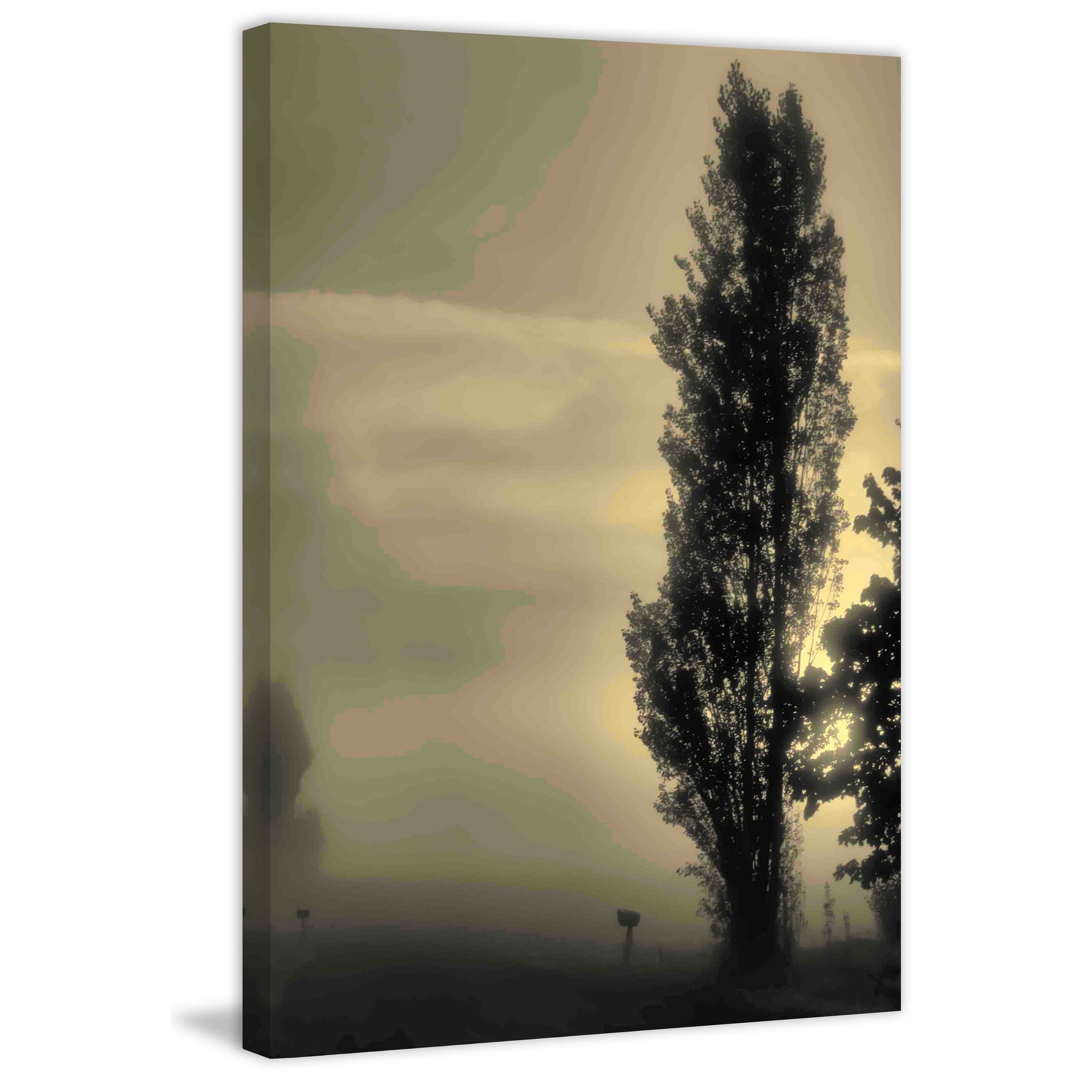 Marmont Hill "Daybreak on a Country Road" Painting Print on Canvas