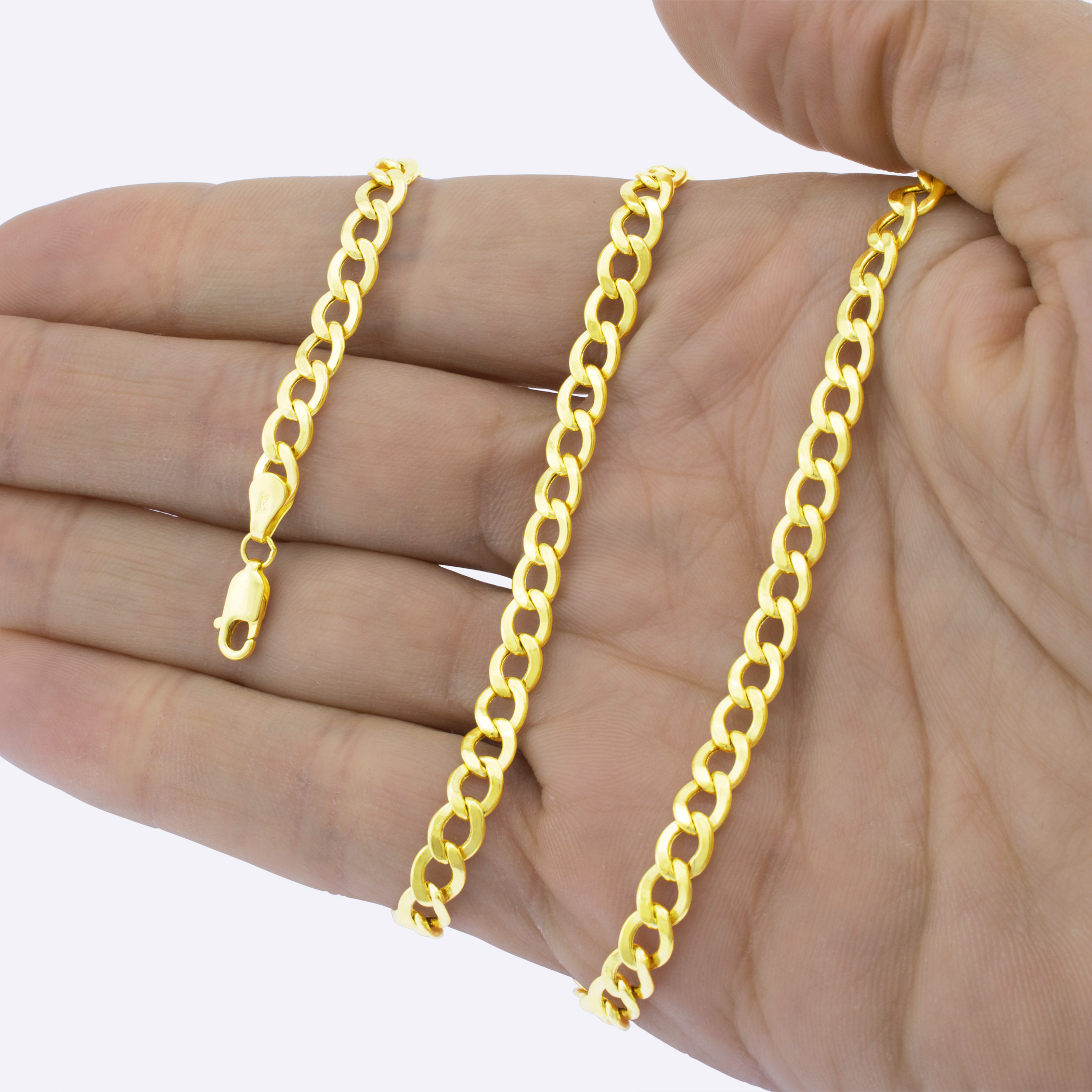 Nuragold 14k Yellow Gold 6 5mm Hollow Cuban Curb Link Chain Pendant Necklace 30 Walmart Com Walmart Com