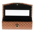 thumbnail image 1 of Etui avec Miroir - Cuir PU Rouleau à Huiles Essentielles Compact Portable - Marron, 9x3.5x3.5 cm, 1 of 8