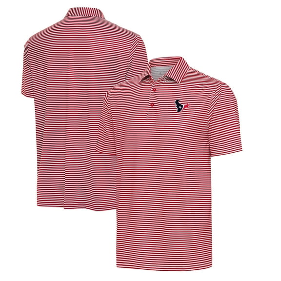 Men's Antigua Red/White Houston Texans Skills Polo