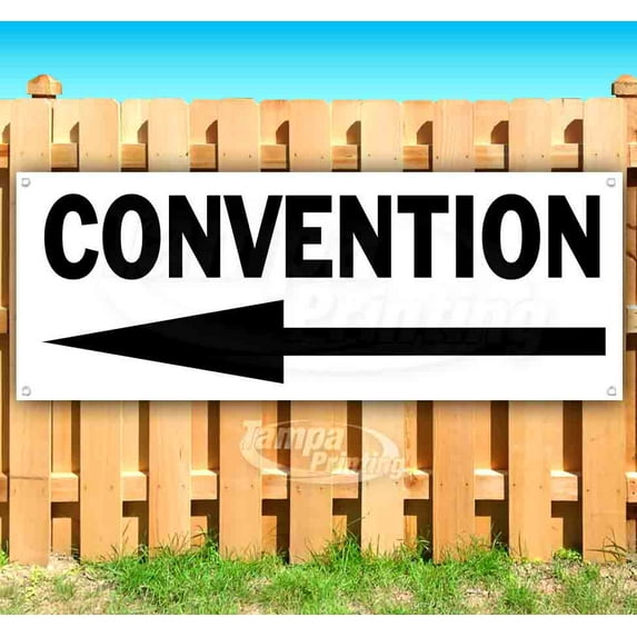 Convention 13 oz Vinyl Banner With Metal Grommets