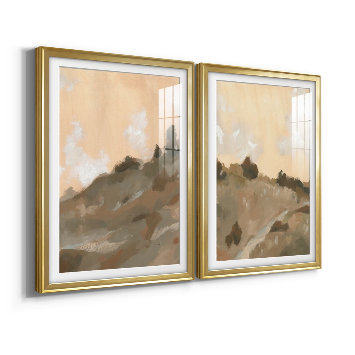 Wexford Home Hillside Walking Path III Premium Framed Print, 30.5" x 42.5" - Ready to Hang, Gold (Set of 2)