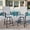 Light-Gray, variant on Summit Living High Top 2-Piece Outdoor Swivel Bar Stools, Patio Metal Frame Counter Height Chairs with Quick-Dry Textilene, Black & Gray