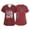 Deep Red-B#50317MM, variant on AHMOMEI S-5XL Plus Size 250 Anniversary USA Scrub Tops for Women Independence Day Nurses Working Uniforms with Pocket Royal Blue M
