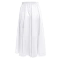 thumbnail image 3 of MSemis Jupes Longues en Maille à Double Couche pour Filles, Robe de Danse pour Studio de Ballerine, Pratique, Blanc 85cm, 3 of 7