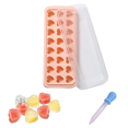 thumbnail image 1 of Bandeja para cubitos de hielo con tapa, forma de estrellas, lunas y corazones. Herramientas seguras y duraderas para hacer bolas de hielo de whisky, 1 of 5