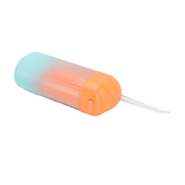 Electric Oral Irrigator 3 Modes High Frequency Pulse IPX7 Waterproof Portable Dental Oral Irrigator Teeth Cleaner Orange
