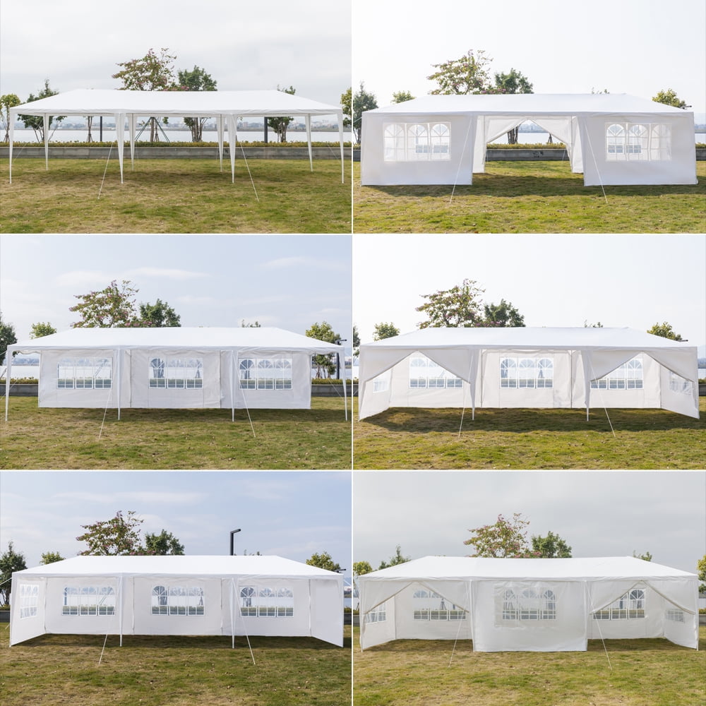 Outdoor 10'x30' Party Wedding Tent, Heavy Duty Canopy Gazebo, Maximum 50 People Outdoor 10'x30' Party Wedding Tent, Heavy Duty Canopy Gazebo, Maximum 50 People