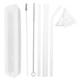 thumbnail image 1 of PEACNNG 1 Set Durable Glass Straws Drinking Glass Straws Clear Beverage Glass Straws, 1 of 5