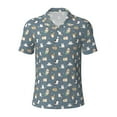 thumbnail image 2 of Daiia Cute Cats And Dogs Pattern Men’s Polo Shirts,Solid Deck Shirt,Classic Fit, Breathable Cotton Polo for Casual and Sport Wear-, 2 of 7