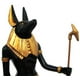thumbnail image 4 of Ptc Figura de pie de perro egipcio Anubis, color dorado y negro, 11,88 pulgadas, 4 of 5