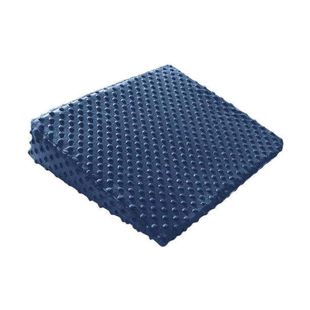 Almohada de cuña,Almohada de cuña de cama para cuña de sueño infantil,Almohada Lactancia Almohadas lado dormir,almohada de cuña para bebé para dormir de lado recién Azul oscuro