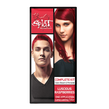 Splat Luscious Raspberries Hair Color Kit Semi Permanent Red Hair