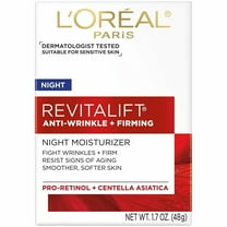L'Oreal RevitaLift Anti-Wrinkles Night Cream Moisturizer 1.7oz, 2-Pack