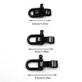 thumbnail image 2 of ruzhgo 10PCS Alliage U en Forme de Boucle d'Anse avec 4 Trous pour Boucles Réglables pour Bracelets de Survie, 2 of 6