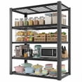 thumbnail image 4 of Legooin 24x48x72 inch Garage Storage Rack Height Adjustable Shelving Unit Industrial Residential Wire Shelf Organizer Rack 2500 lbs Load Capacity, Black, 4 of 11