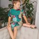 thumbnail image 4 of Balery Cool Dino Playing Skateboard Conjunto de Pijama Infantil de Manga Corta con Estampado – Ropa de Dormir de Algodón Suave-XX-Large, 4 of 6