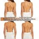 thumbnail image 4 of Sujetador con espalda baja para mujer, sujetador sin espalda con escote profundo en forma de U y tirantes transparentes convertibles, 4 of 4
