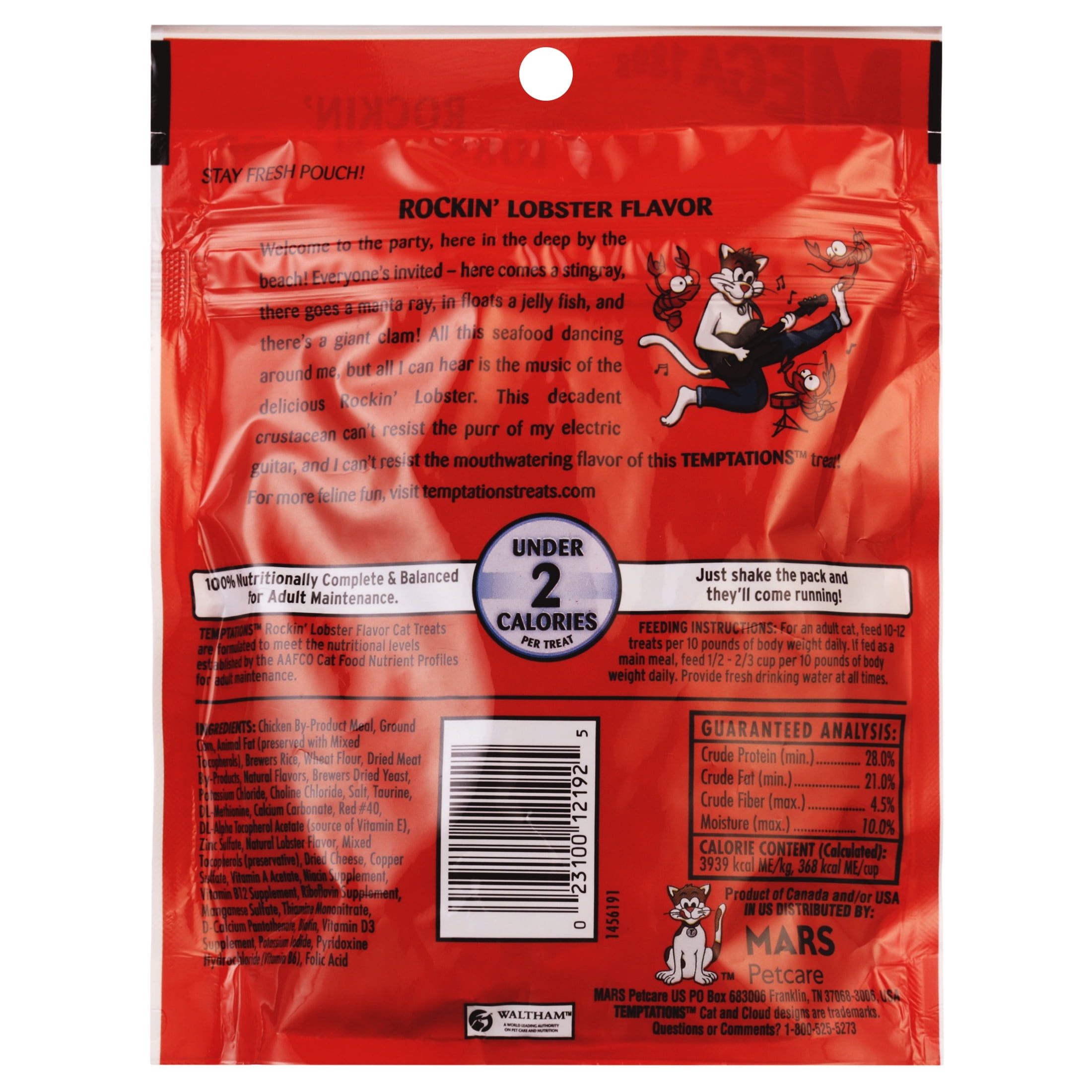 Temptations lobster cat clearance treats